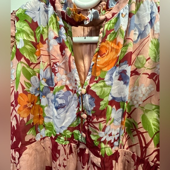 NWT floral maternity dress fully lined ASOS size 10 - Picture 2 of 4